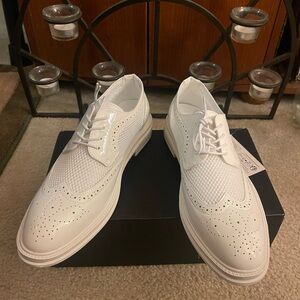 White PU leather Dress shoes